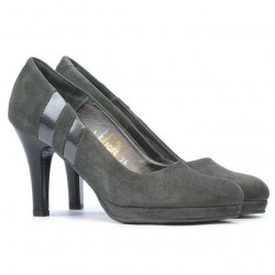 Pantofi eleganti dama 1086 gri antilopa