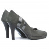 Pantofi eleganti dama 1086 gri antilopa