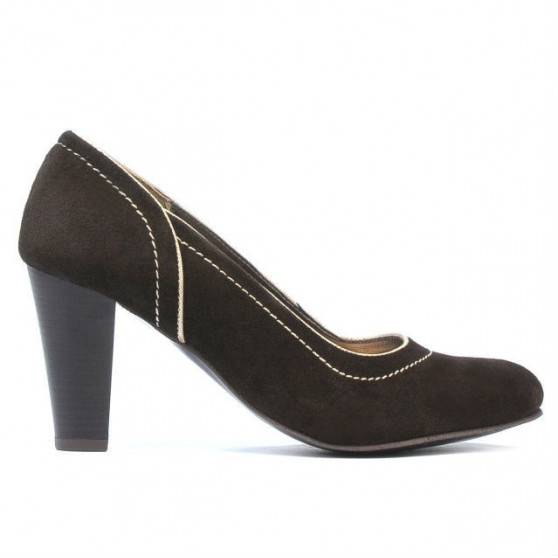Pantofi eleganti dama 1205 maro antilopa