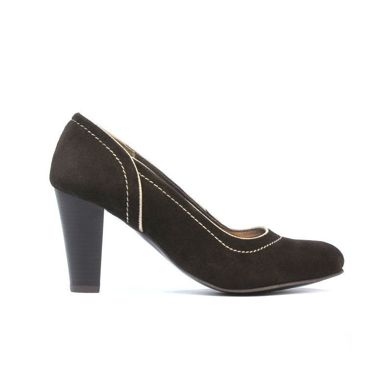 Pantofi eleganti dama 1205 maro antilopa