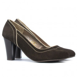 Pantofi eleganti dama 1205 maro antilopa