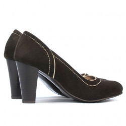 Pantofi eleganti dama 1205 maro antilopa