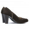 Pantofi eleganti dama 1205 maro antilopa