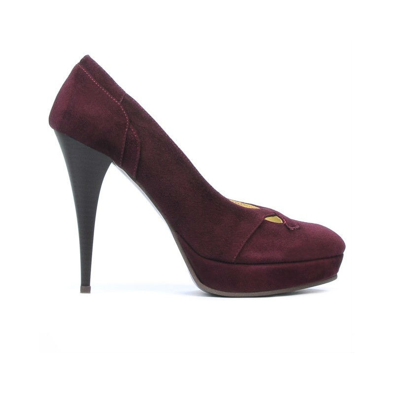 Pantofi eleganti dama 1092 visiniu antilopa