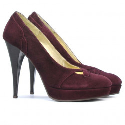 Pantofi eleganti dama 1092 visiniu antilopa