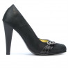 Pantofi eleganti dama 1040 negru satinat