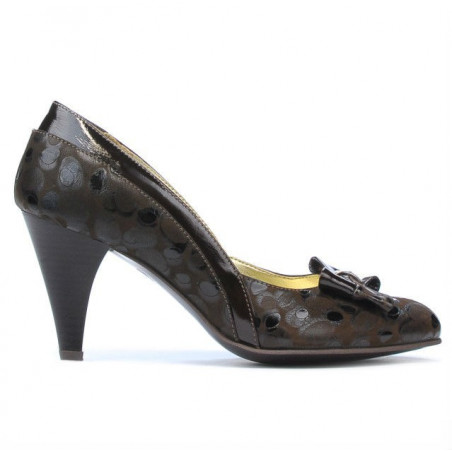 Pantofi eleganti dama 1065 lac cafe+balon