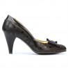 Pantofi eleganti dama 1065 lac cafe+balon