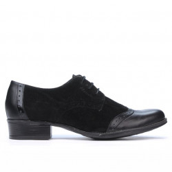 Pantofi casual dama 691 negru combinat