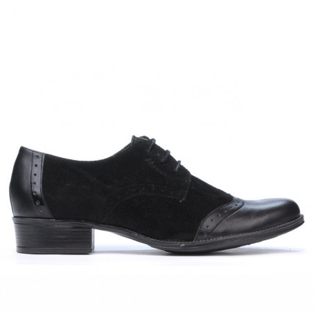 Pantofi casual dama 691 negru combinat