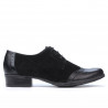 Pantofi casual dama 691 negru combinat
