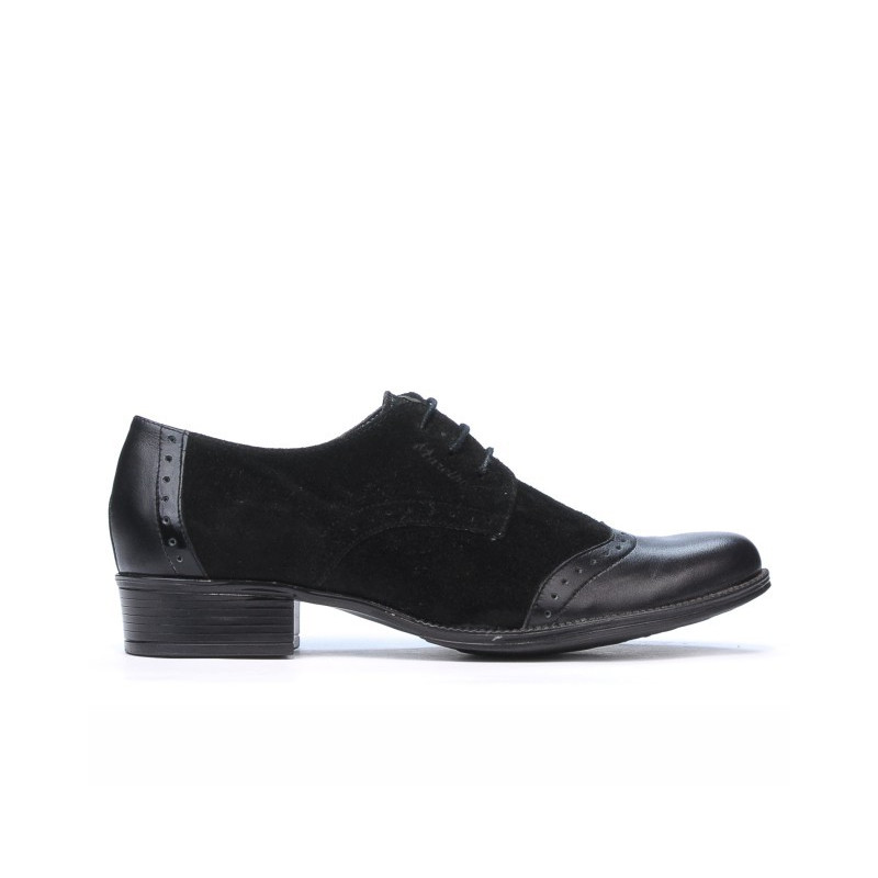 Pantofi casual dama 691 negru combinat