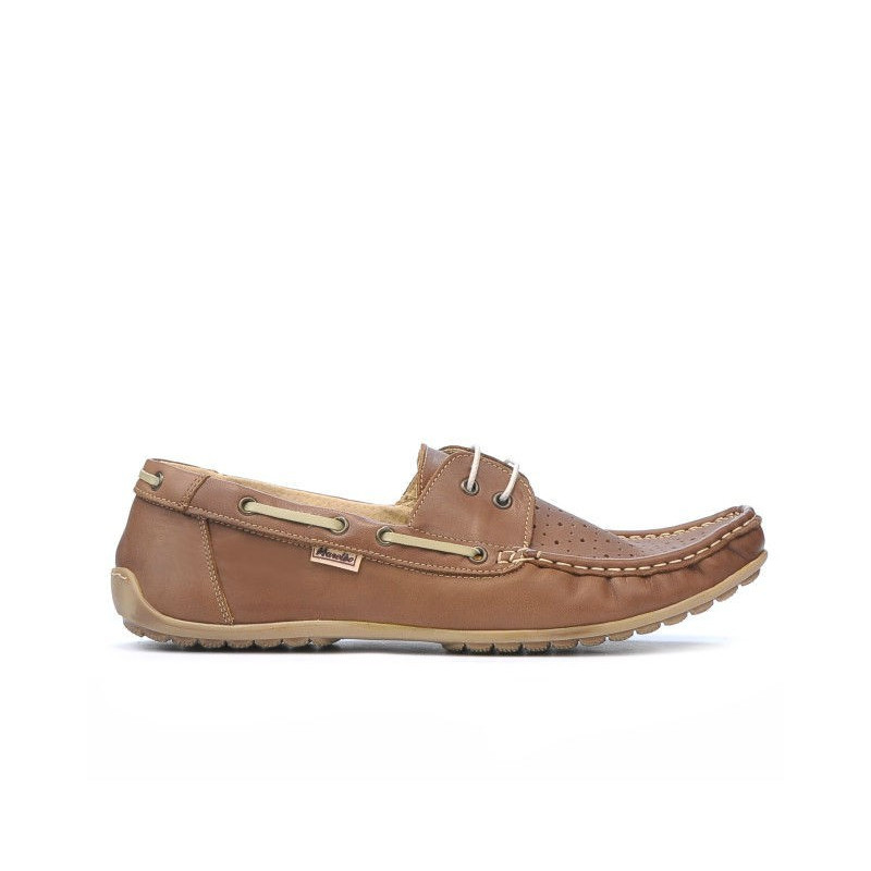 Mocasini barbati 778 capucino perforat
