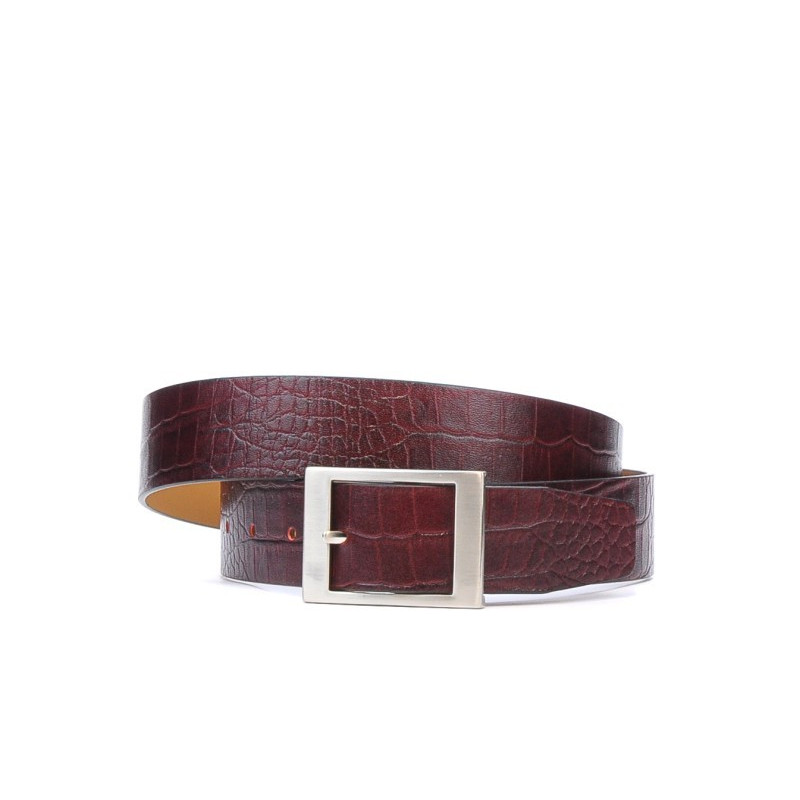 Női öv 02m croco bordó