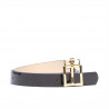 Curea dama 02m bicolor cs lac bordo+bej