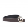 Curea dama 02m bicolor cs negru+cafe