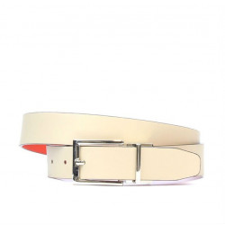 Curea dama 02m bicolor cs rosu+bej