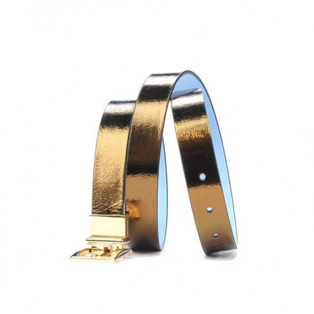 Curea dama 02m bicolor cs aramiu+bleu