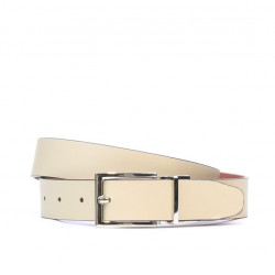 Curea dama 02m bicolor cs maro+bej