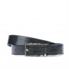 Curea dama 02m bicolor cs croco indigo+albastru