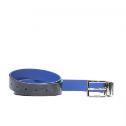 Curea dama 02m bicolor cs croco indigo+albastru