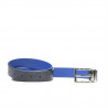 Curea dama 02m bicolor cs croco indigo+albastru
