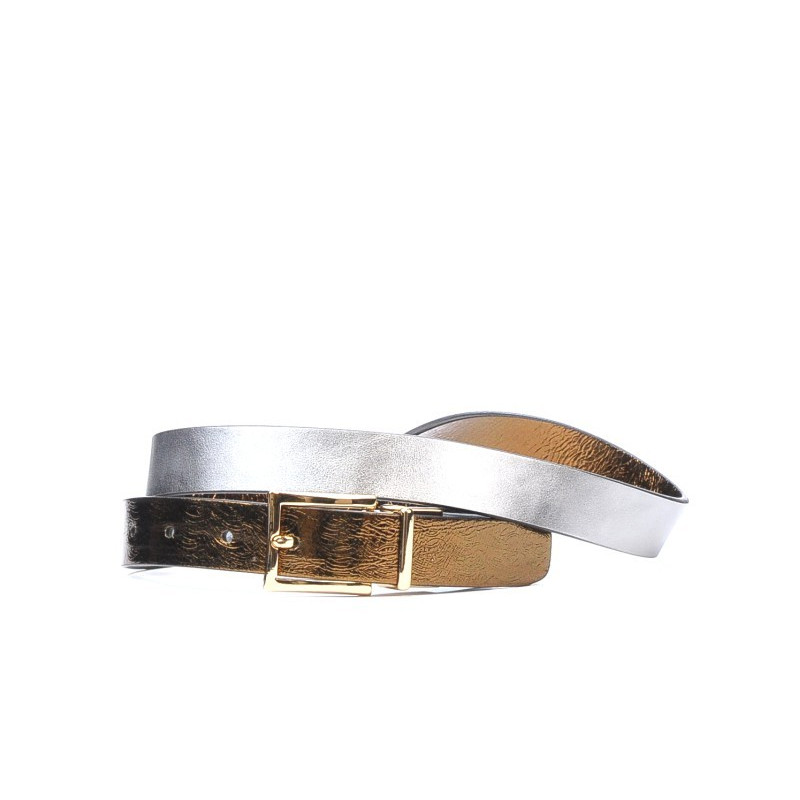 Curea dama 02m bicolor cs aramiu+argintiu