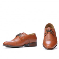 Pantofi eleganti barbati 838 maro coniac
