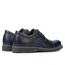 Pantofi casual barbati 848 indigo+cafe