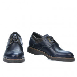 Pantofi casual barbati 848 indigo+cafe