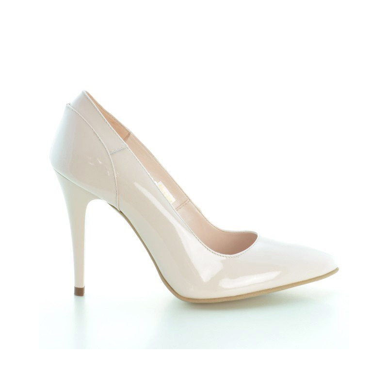 Pantofi eleganti dama 1230 lac roz deschis