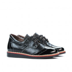 Pantofi copii mici 60c lac negru combinat01