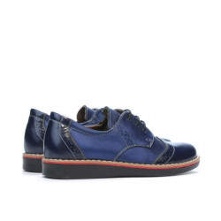 Pantofi copii mici 60c lac indigo combinat01