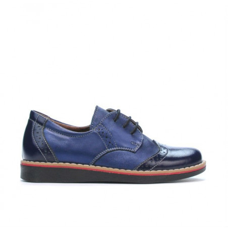 Pantofi copii mici 60c lac indigo combinat01