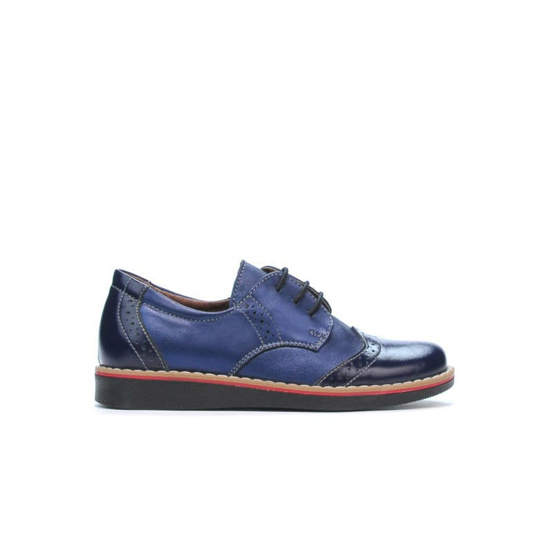Pantofi copii mici 60c lac indigo combinat01