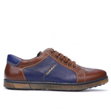 Pantofi sport barbati 849 maro+indigo