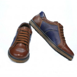 Pantofi sport barbati 849 maro+indigo
