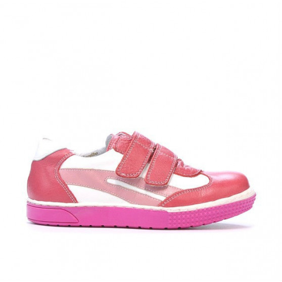 Pantofi copii mici 16-2c roz+alb