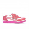Pantofi copii mici 16-2c roz+alb