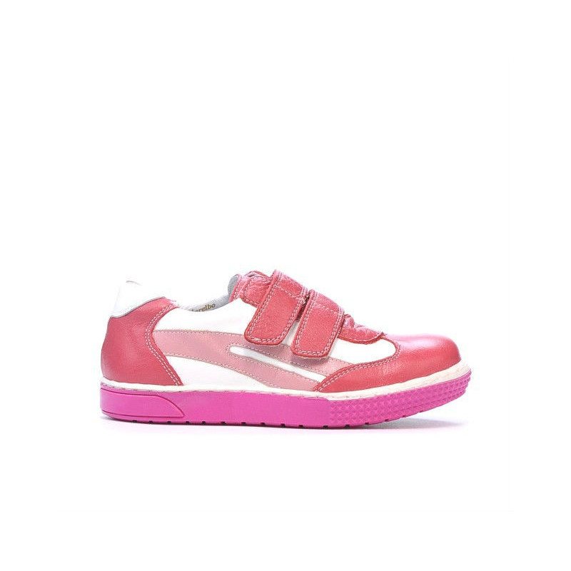 Pantofi copii mici 16-2c roz+alb