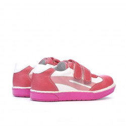 Pantofi copii mici 16-2c roz+alb