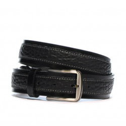 Férfi öv 16b fekete+biz fekete