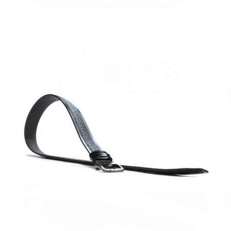 Férfi öv 16b fekete+biz fekete