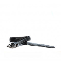 Férfi öv 16b fekete+biz fekete