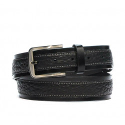 Curea barbati 16b negru+biz negru