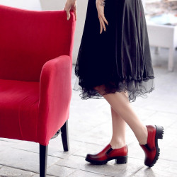 Pantofi casual dama 684 a rosu
