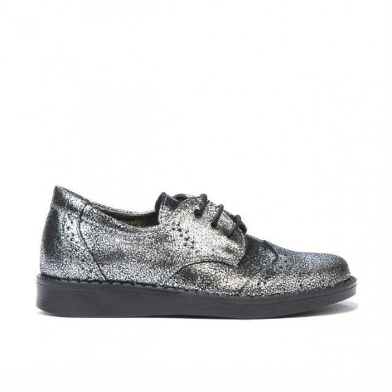 Pantofi copii mici 60c argintiu sidef Pantofi copii mici 60c argintiu sidef