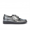 Pantofi copii mici 60c argintiu sidef