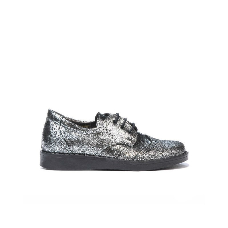 Pantofi copii mici 60c argintiu sidef