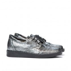 Pantofi copii mici 60c argintiu sidef